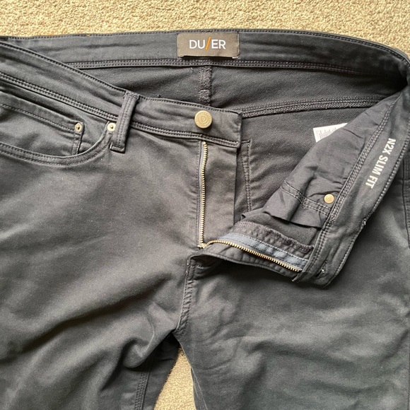 Mens DUER N2X No Sweat Pants Size 36x32 Navy Blue - Picture 4 of 9